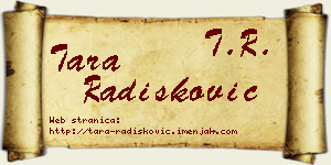 Tara Radišković vizit kartica